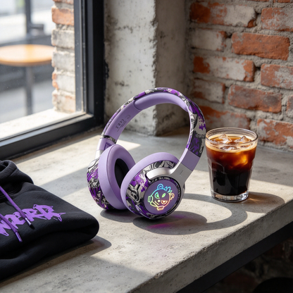 🎧 Gaming Headset | ABS Material | Gaming & Streaming | Gamers Gift | RGB Graphic Design