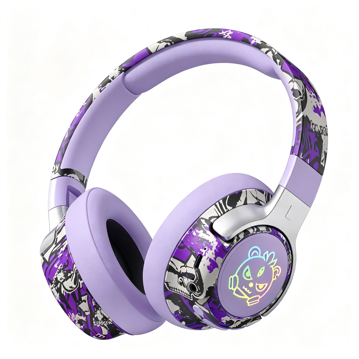 🎧 Gaming Headset | ABS Material | Gaming & Streaming | Gamers Gift | RGB Graphic Design