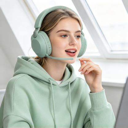🎧 Wireless Headphones | Soft Leather Comfort | Gaming & Work Essential