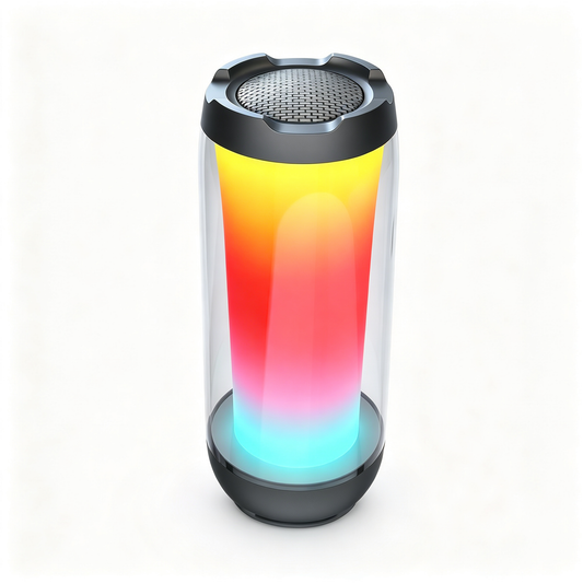 🌈 Bluetooth Speaker | Modern Mesh Design | Music Lovers | Vibrant LED Glow