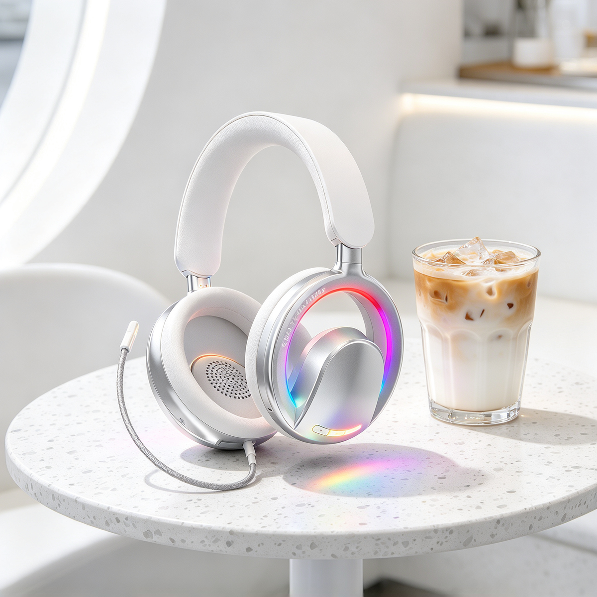 🎮 Gaming Headset | Metallic Finish | Gamer Gift | Vibrant RGB Lighting