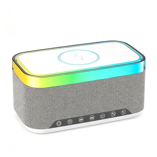 🌈 Smart Speaker | Mesh Fabric | Bedside Gift | Colorful LED Glow
